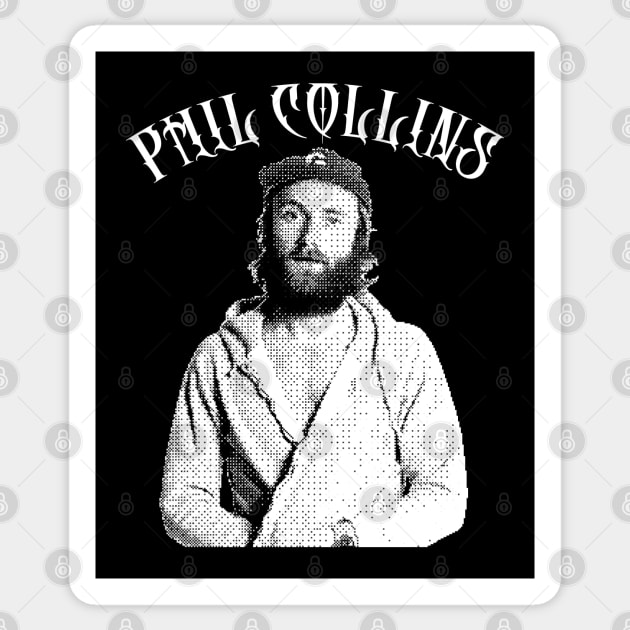 Phil Collins // Retro 80s Aesthetic Design Sticker by unknown_pleasures